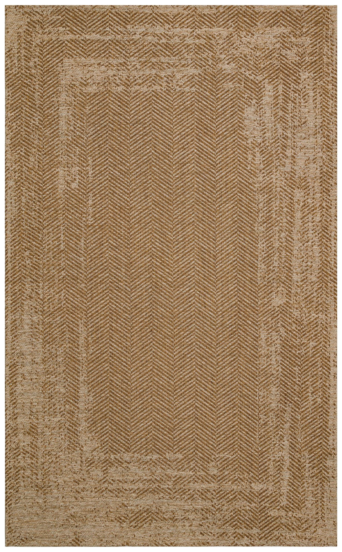 BRK 04 NATURAL BEIGE Hasır Görünümlü Kaymaz Renkli Dokuma Modern Kilim 80x300