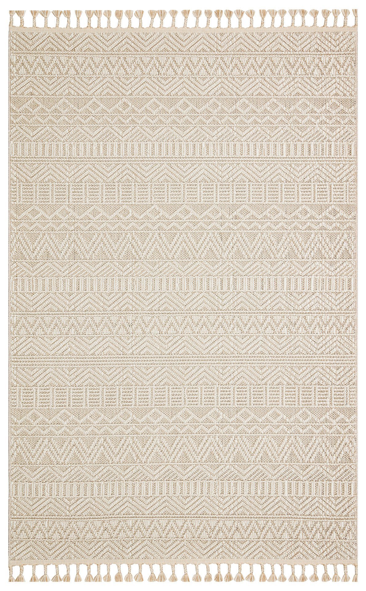 SH 14 BEIGE Hav Toz Vermez Hasır Dokuma Modern Makine Halısı 80x150