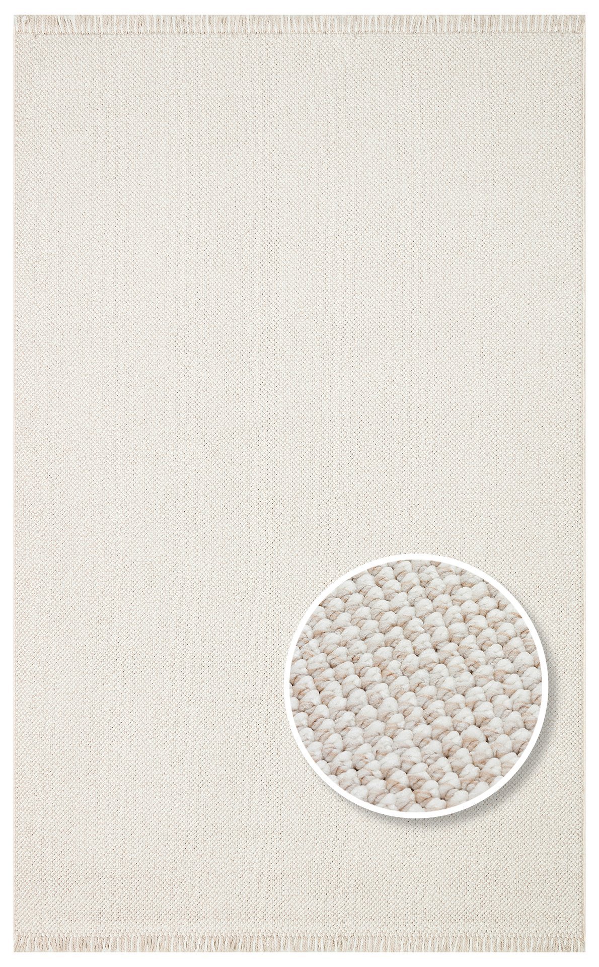 OSL PLAIN BEIGE Hav Toz Vermez Hasır Dokuma Modern Makine Halısı