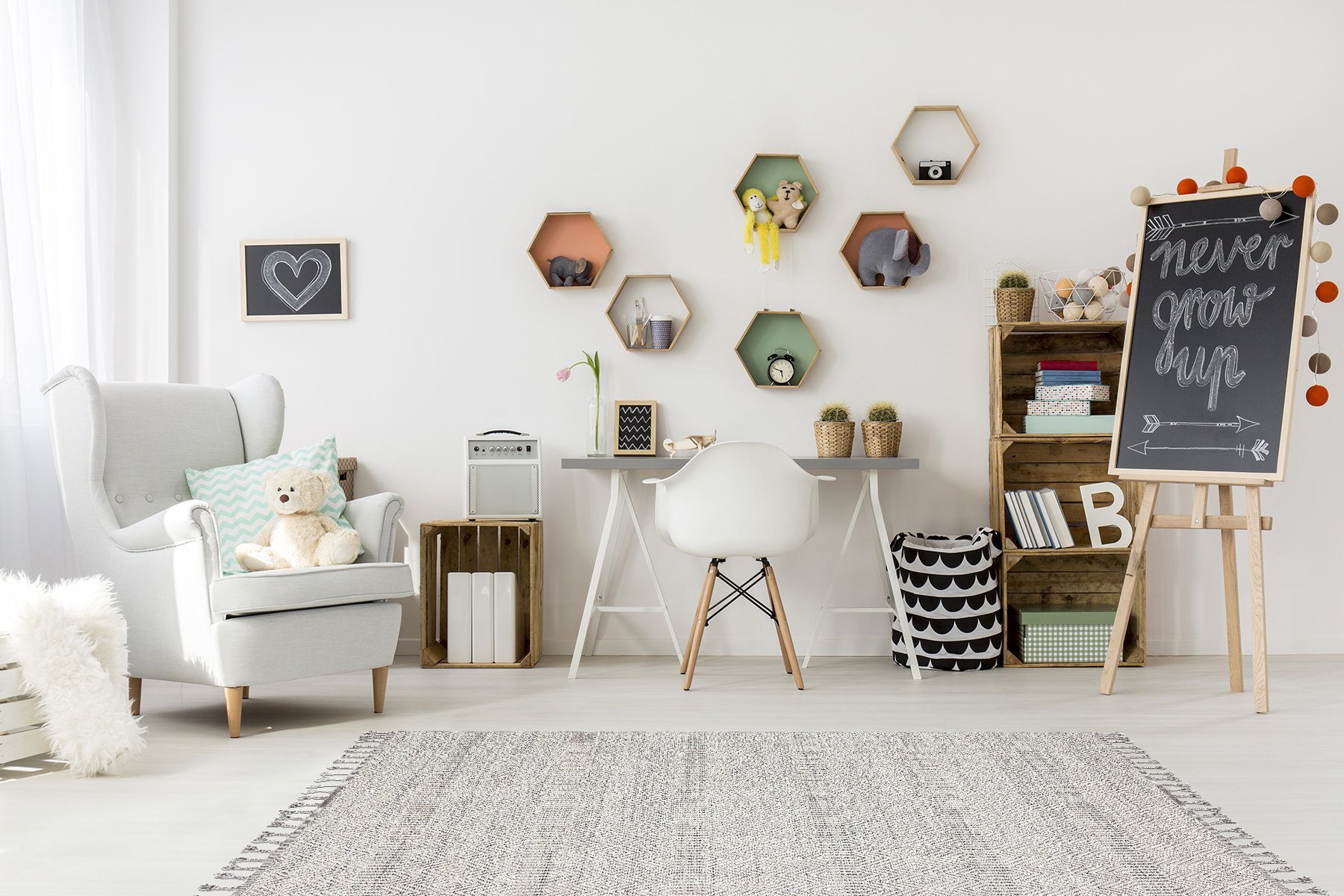 SH 01 GREY Hav Toz Vermez Hasır Dokuma Modern Makine Halısı