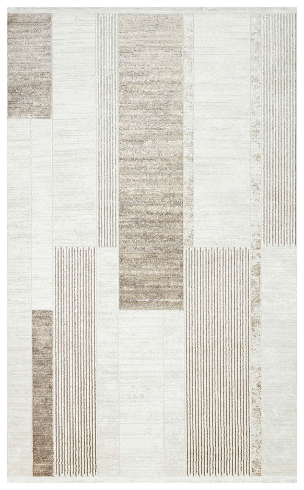 LGS 18 CREAM BEIGE XW Hav Toz Vermez Eskitme Desenli Modern Makine Halısı