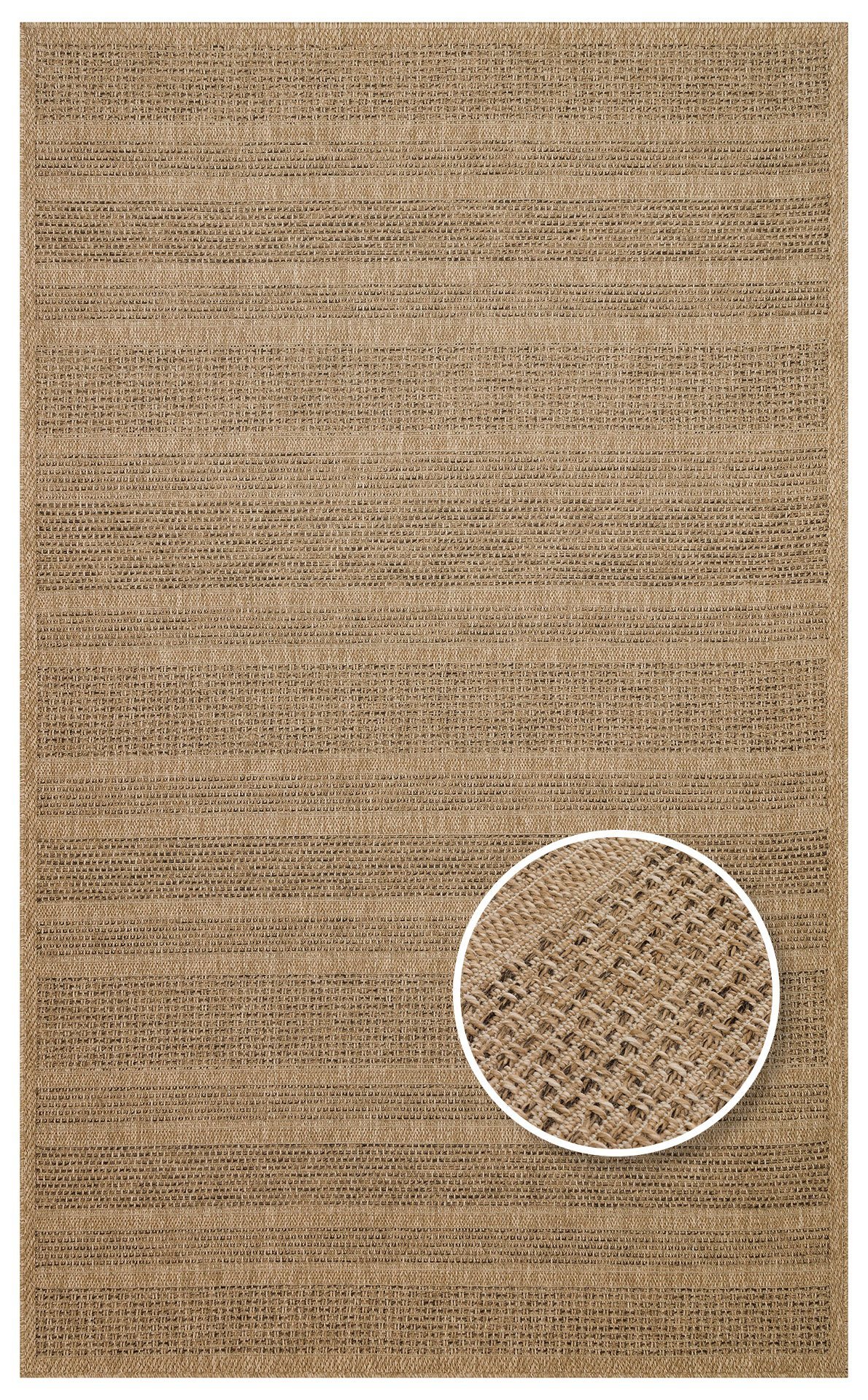 SLD 01 NATURAL Güneş Işığı ve Suya Dayanıklı Jüt Görünümlü Sisal Halı