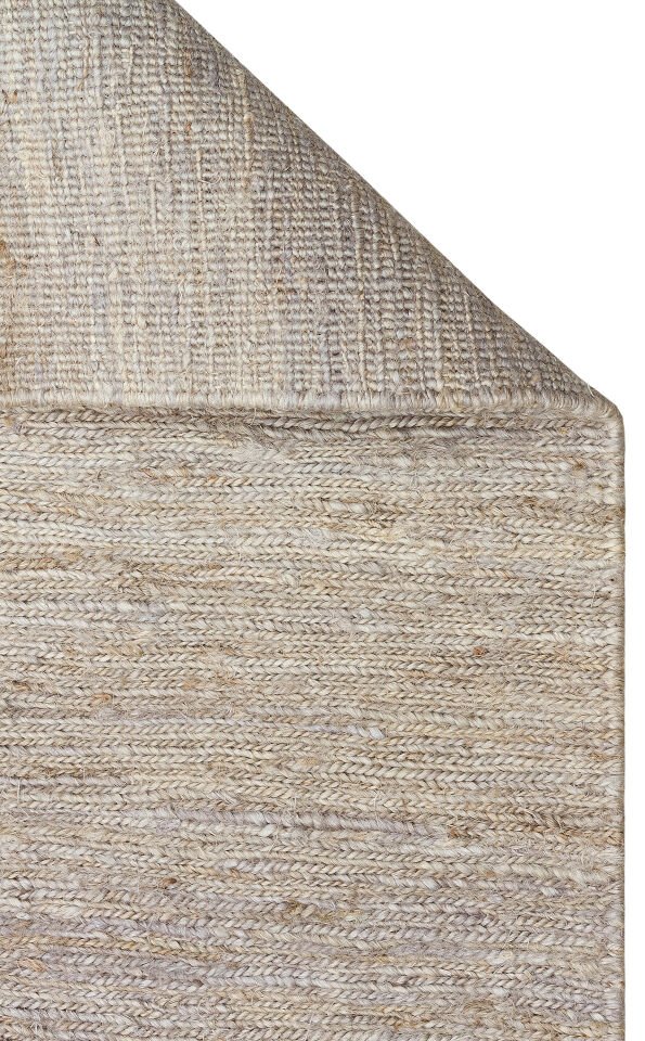 SMK PLAIN GREY Soumak Örgülü Naturel Kendir Halı
