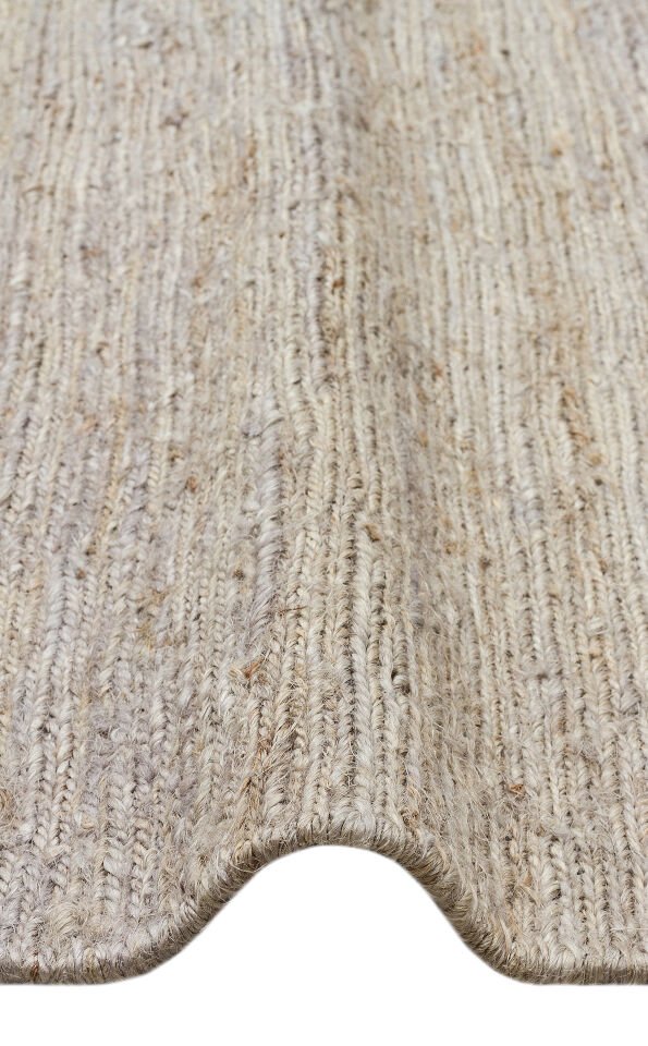 SMK PLAIN GREY Soumak Örgülü Naturel Kendir Halı