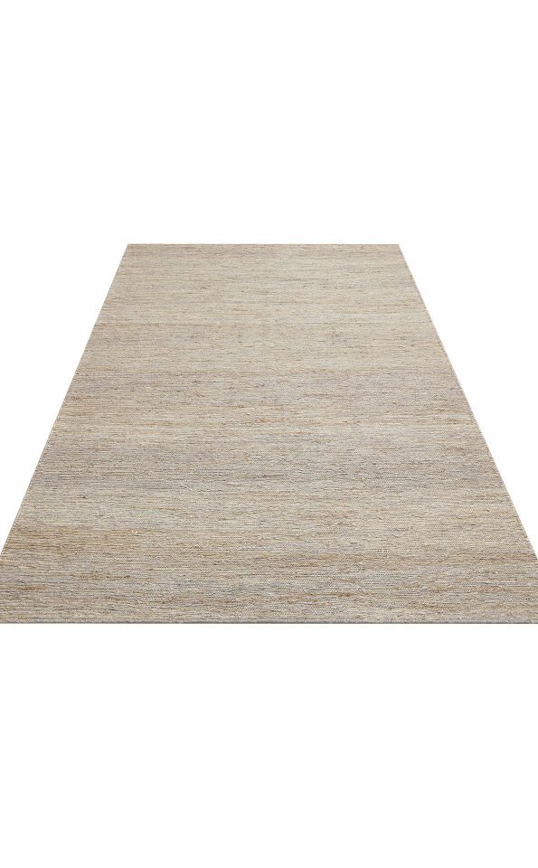 SMK PLAIN GREY Soumak Örgülü Naturel Kendir Halı