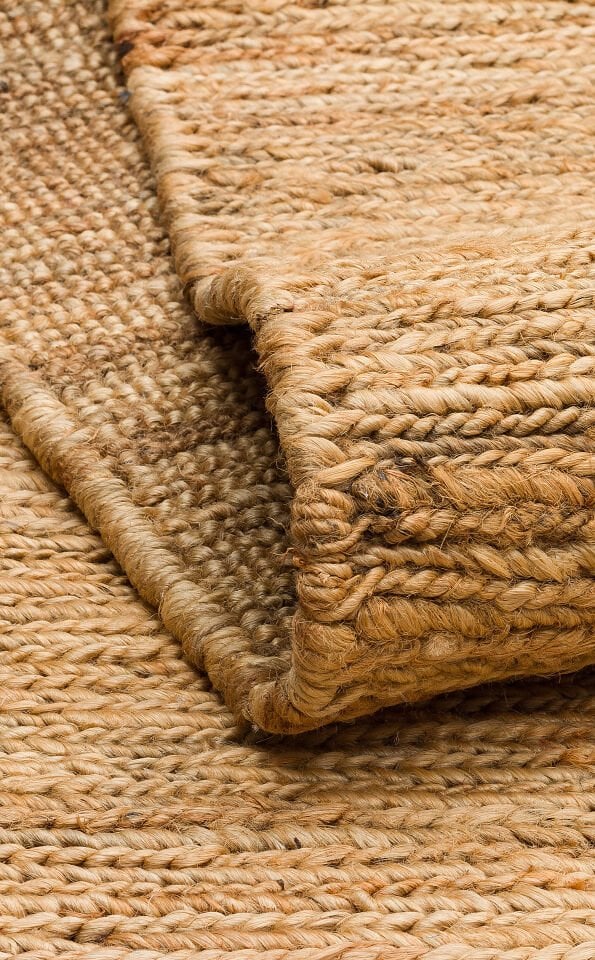 SMK PLAIN NATURAL Soumak Örgülü Naturel Kendir Halı