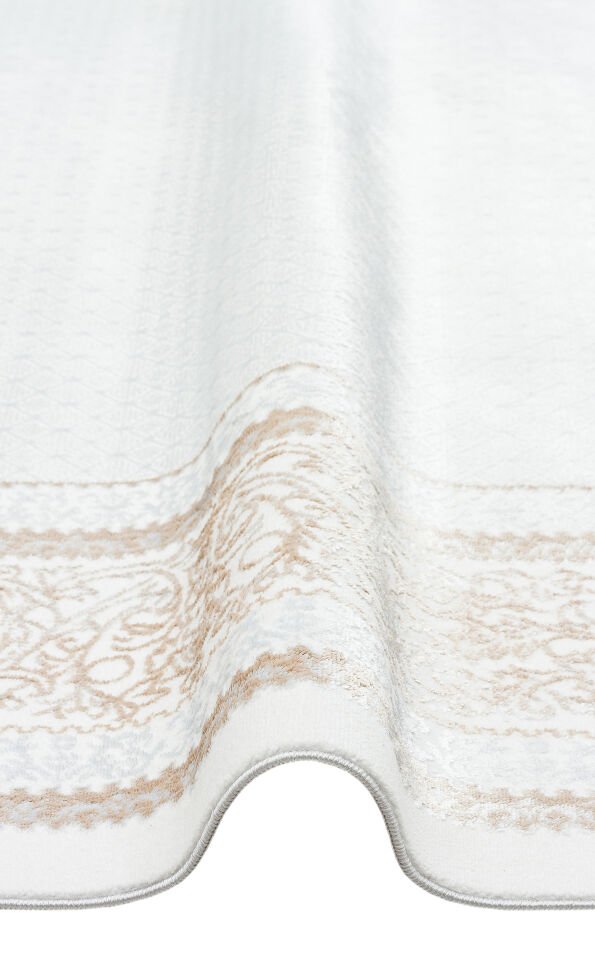 ST 102 BEIGE XW Hav Toz Vermez Yıkanabilir Kaymaz İnce Dokuma Modern Halı
