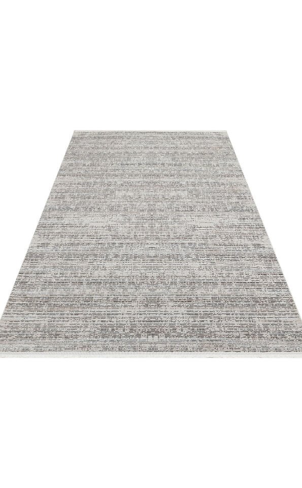 ST 102 GREY XW Hav Toz Vermez Yıkanabilir Kaymaz İnce Dokuma Modern Halı