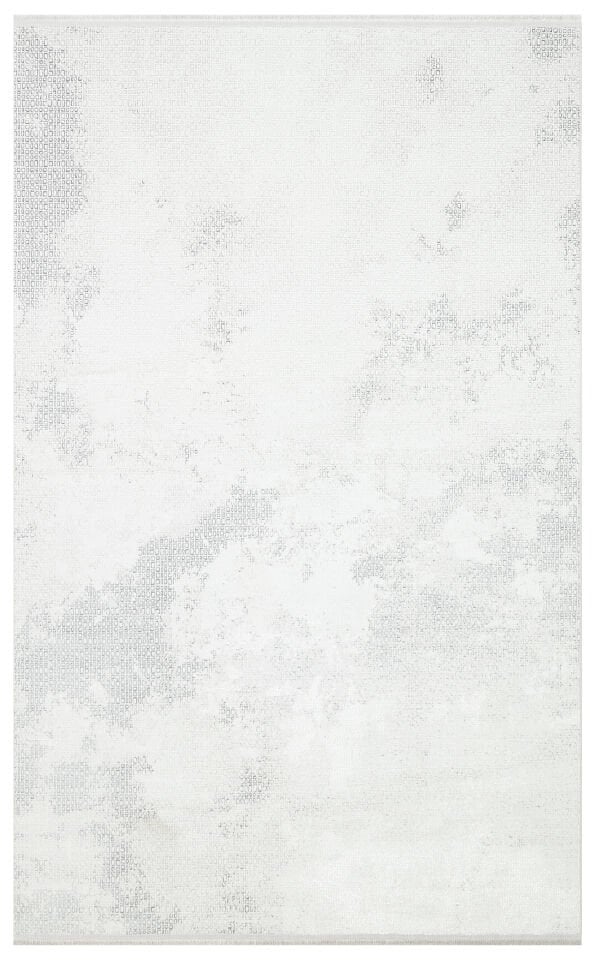 ST 108 CREAM GREY Yıkanabilir Kaymaz Tabanlı Hav Vermez Sık Dokuma Modern Halı