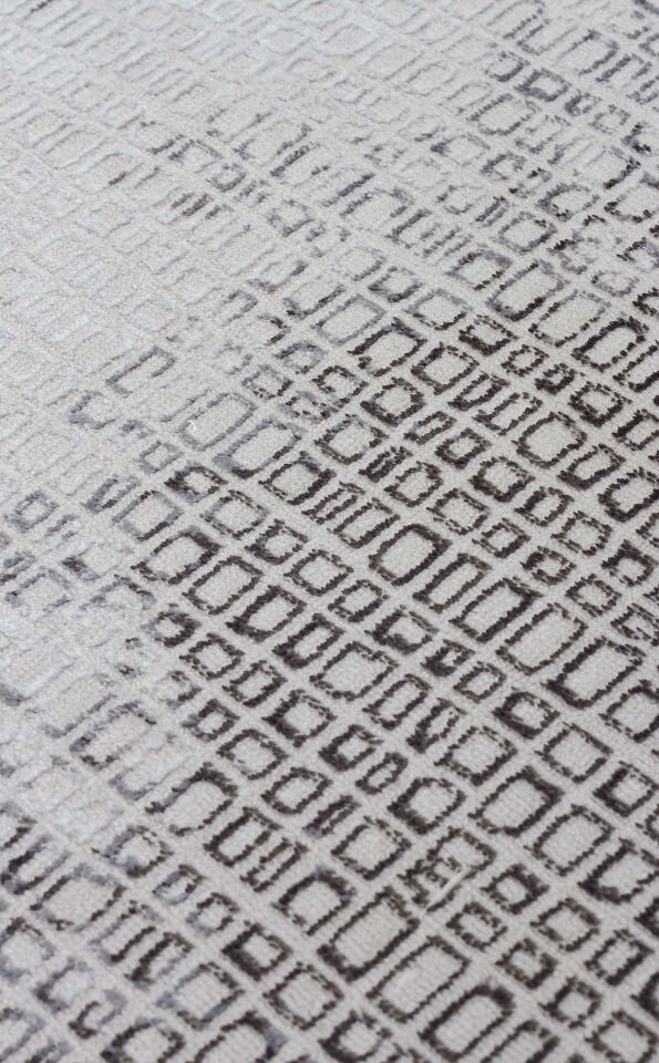 ST 108 D.GREY Yıkanabilir Kaymaz Tabanlı Hav Vermez Sık Dokuma Modern Halı