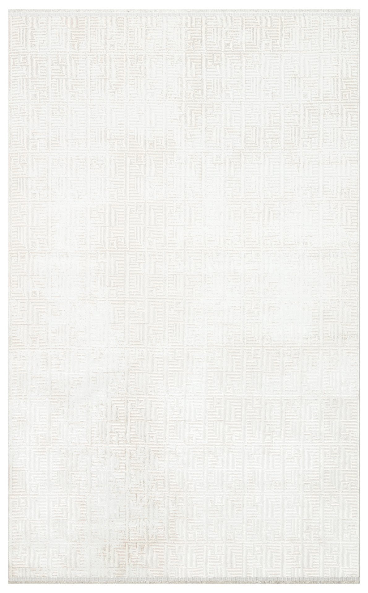 ST 109 CREAM BEIGE Yıkanabilir Kaymaz Tabanlı Hav Vermez Sık Dokuma Modern Halı