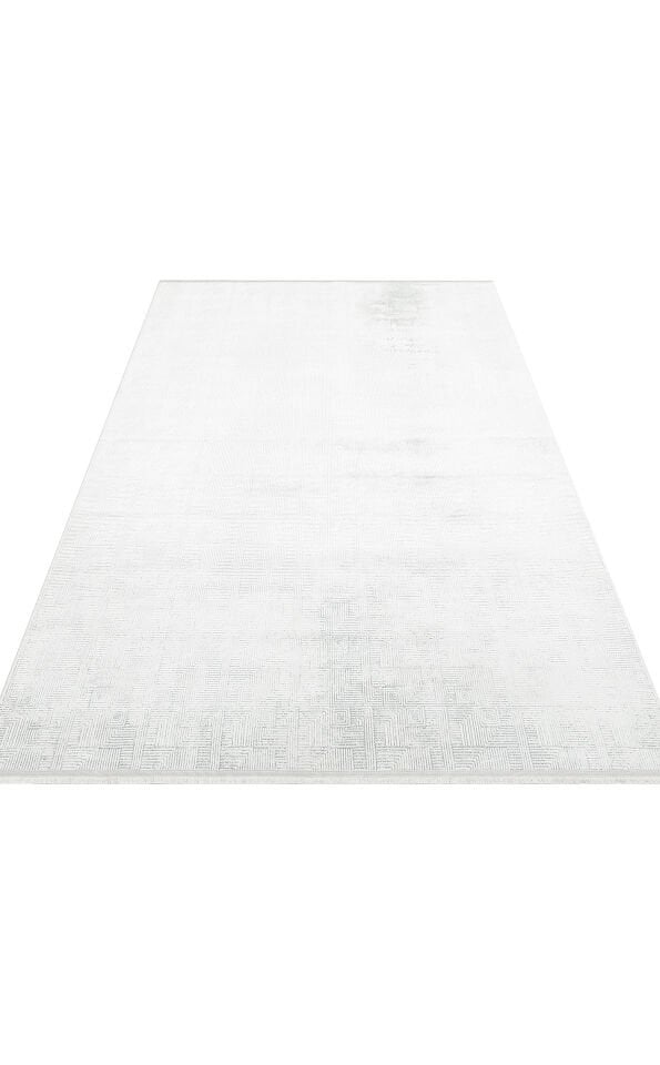 ST 109 CREAM GREY Yıkanabilir Kaymaz Tabanlı Hav Vermez Sık Dokuma Modern Halı