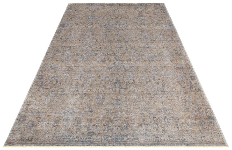 TF 01 BEIGE Pakistan Overdyed Tarzı Özel Hav Vermeyen ve El Emeği ile Özel Tezgahlarda Üretilen Uşak Halısı