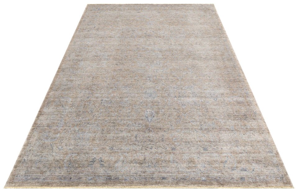 TF 02 BEIGE Pakistan Overdyed Tarzı Özel Hav Vermeyen ve El Emeği ile Özel Tezgahlarda Üretilen Uşak Halısı