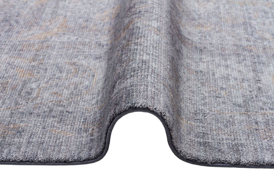 TF 02 D.GREY BRONZE Pakistan Overdyed Tarzı Özel Hav Vermeyen ve El Emeği ile Özel Tezgahlarda Üretilen Uşak Halısı