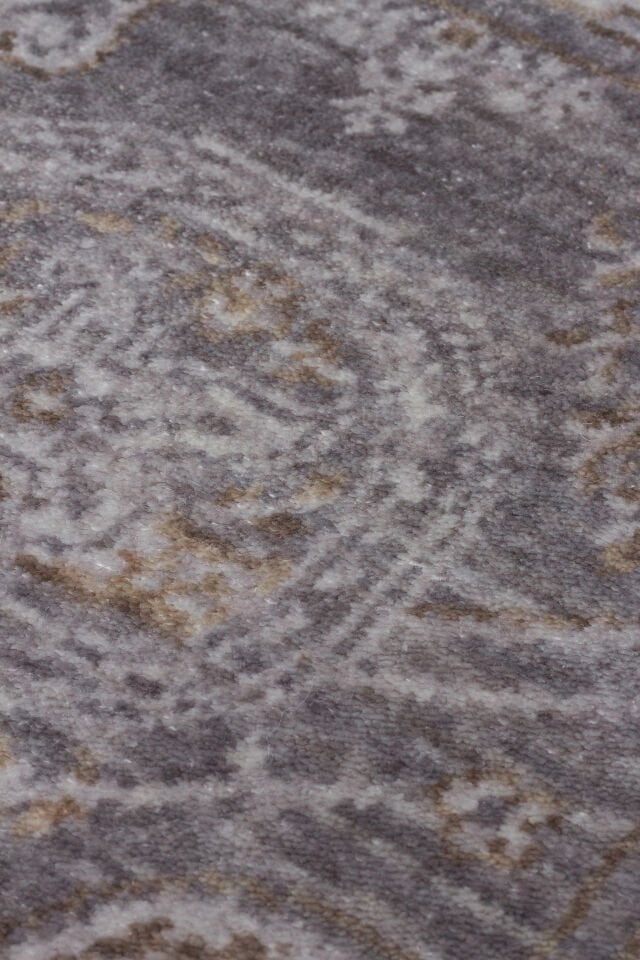 TF 03 D.GREY BRONZE Pakistan Overdyed Tarzı Özel Hav Vermeyen ve El Emeği ile Özel Tezgahlarda Üretilen Uşak Halısı
