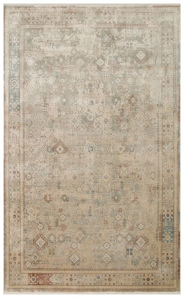 BBL 03 BEIGE Yumuşak Dokulu Vintage Esintilere Sahip Over-dyed Sık Dokuma Salon Halısı