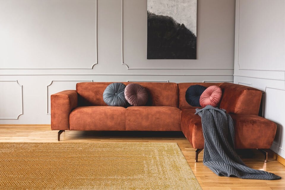 BRK 04 NATURAL BEIGE Hasır Görünümlü Kaymaz Renkli Dokuma Modern Kilim 80x150