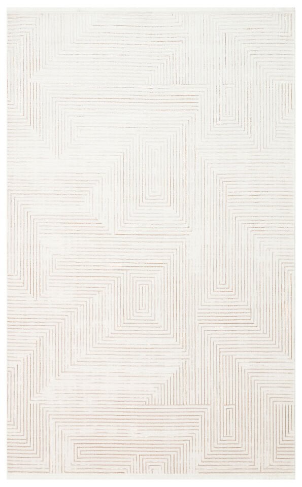 LKY 02 CREAM NATURAL Sade ve Modern Akrilik Makine Halısı 200x290