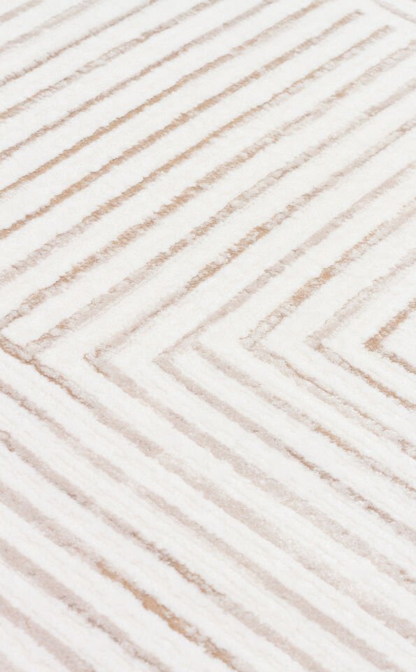 LKY 02 CREAM NATURAL Sade ve Modern Akrilik Makine Halısı 200x290