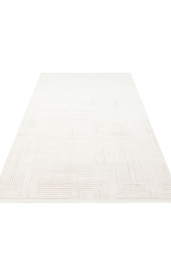 LKY 02 CREAM NATURAL Sade ve Modern Akrilik Makine Halısı 200x290