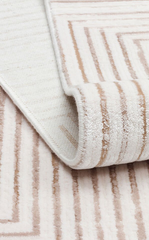 LKY 02 CREAM NATURAL Sade ve Modern Akrilik Makine Halısı 200x290