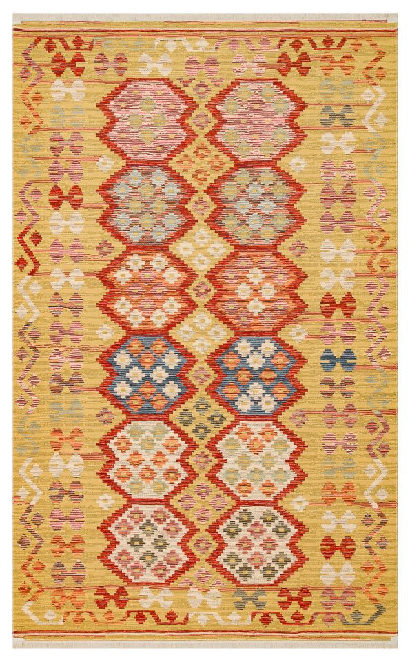 NMD 03 RED Yıkanabilir, Çift Taraflı Kullanıma Uygun Yumuşak Tuşeli Otantik Kilim 80x300