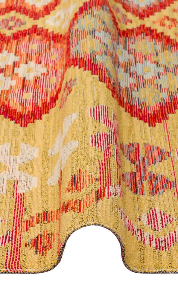 NMD 03 RED Yıkanabilir, Çift Taraflı Kullanıma Uygun Yumuşak Tuşeli Otantik Kilim 80x300
