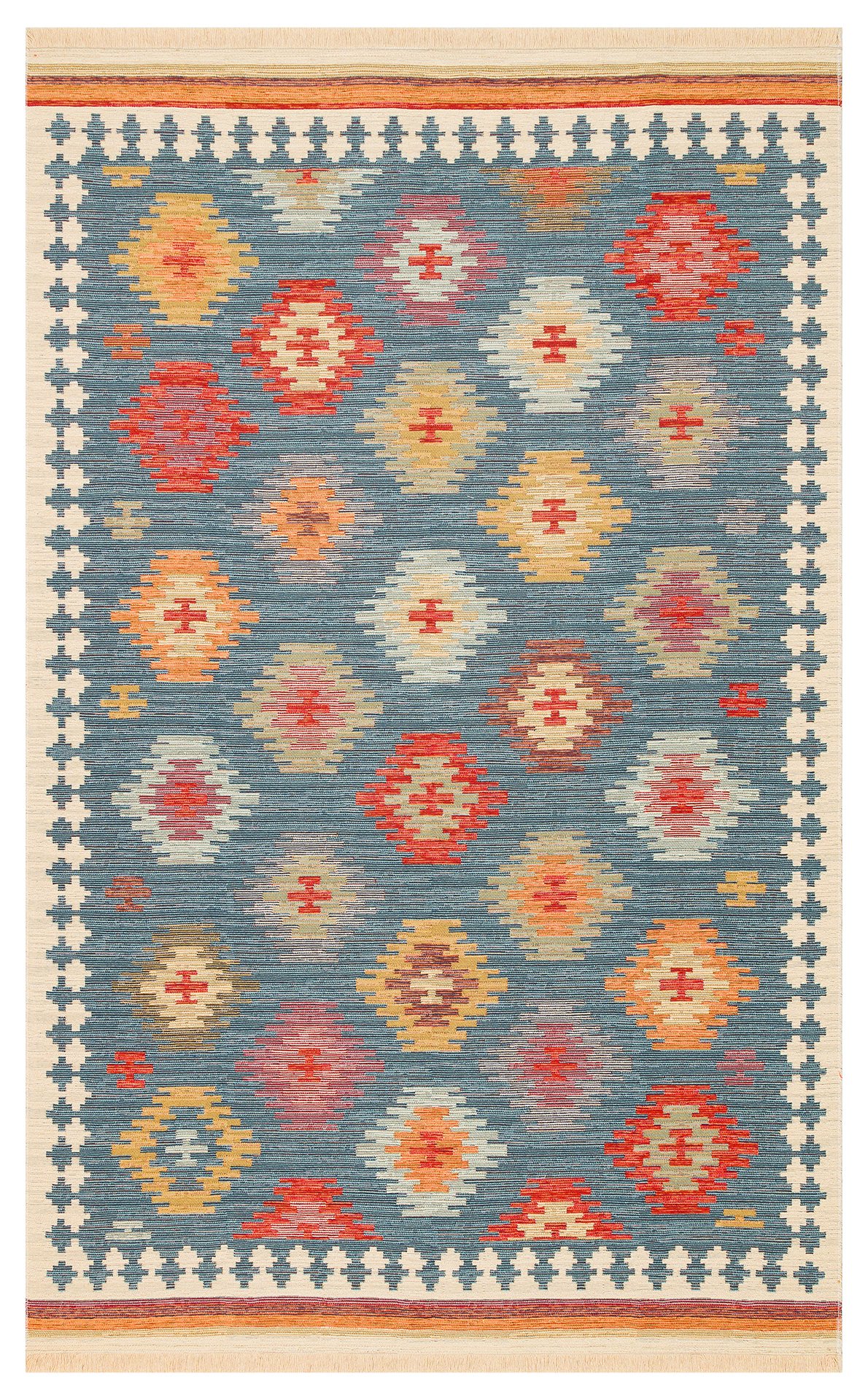 NMD 04 NAVY Yıkanabilir, Çift Taraflı Kullanıma Uygun Yumuşak Tuşeli Otantik Kilim 120x180