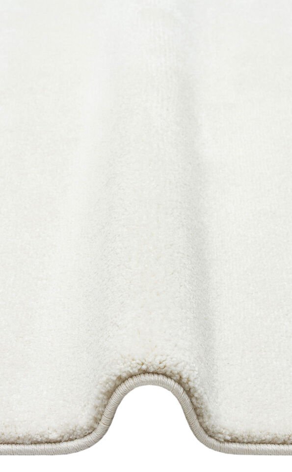 LT PLAIN WHITE Hav Toz Vermez Modern Sade Desenli Makine Halısı 160x230