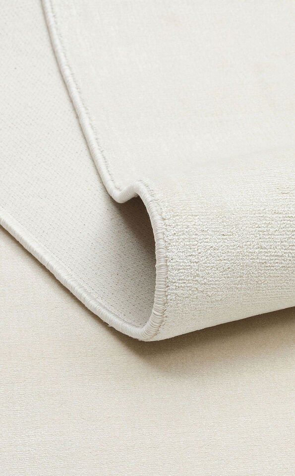 LUG PLAIN CREAM Yüksek Kalite Sık Dokuma Salon Halısı 80x300