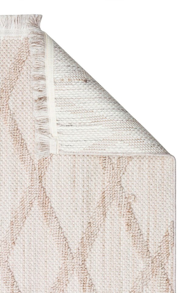 CZY 04 BEIGE Hav Toz Vermez Modern Örgü Dokuma Makine Halısı 200x290