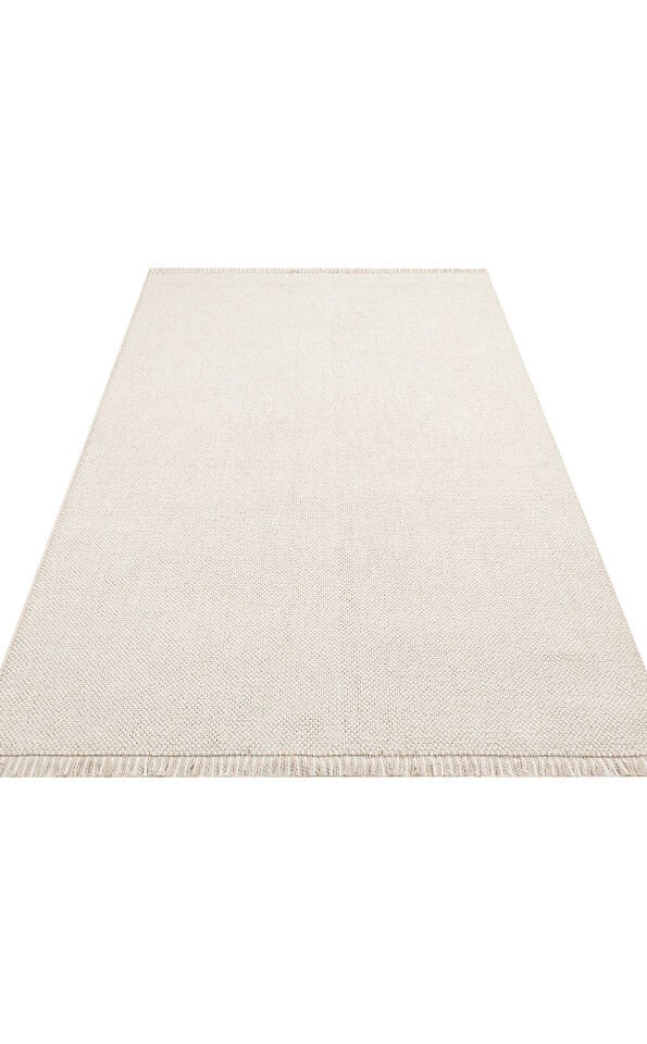OSL PLAIN BEIGE Hav Toz Vermez Hasır Dokuma Modern Makine Halısı 160x230