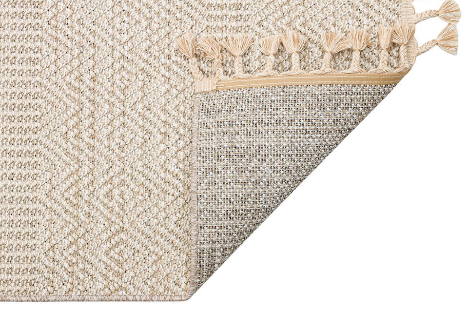 SH 01 BEIGE Hav Toz Vermez Hasır Dokuma Modern Makine Halısı 160x230