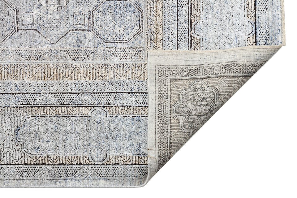 MHL 04 ANTRASIT GOLD Klasik Desenli Yüksek Kalite Sık Dokuma Salon Halısı 80x150