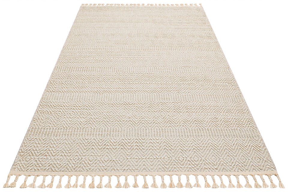 SH 01 BEIGE Hav Toz Vermez Hasır Dokuma Modern Makine Halısı 200x290