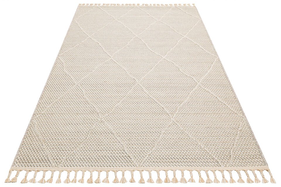 SH 02 BEIGE Hav Toz Vermez Hasır Dokuma Modern Makine Halısı 200x290