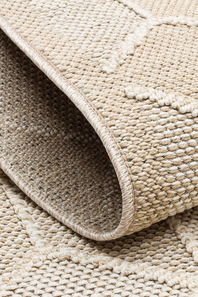 SH 03 BEIGE Hav Toz Vermez Hasır Dokuma Modern Makine Halısı 160x230