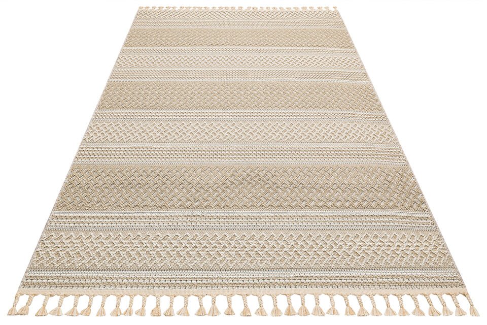 SH 05 BEIGE Hav Toz Vermez Hasır Dokuma Modern Makine Halısı 160x230