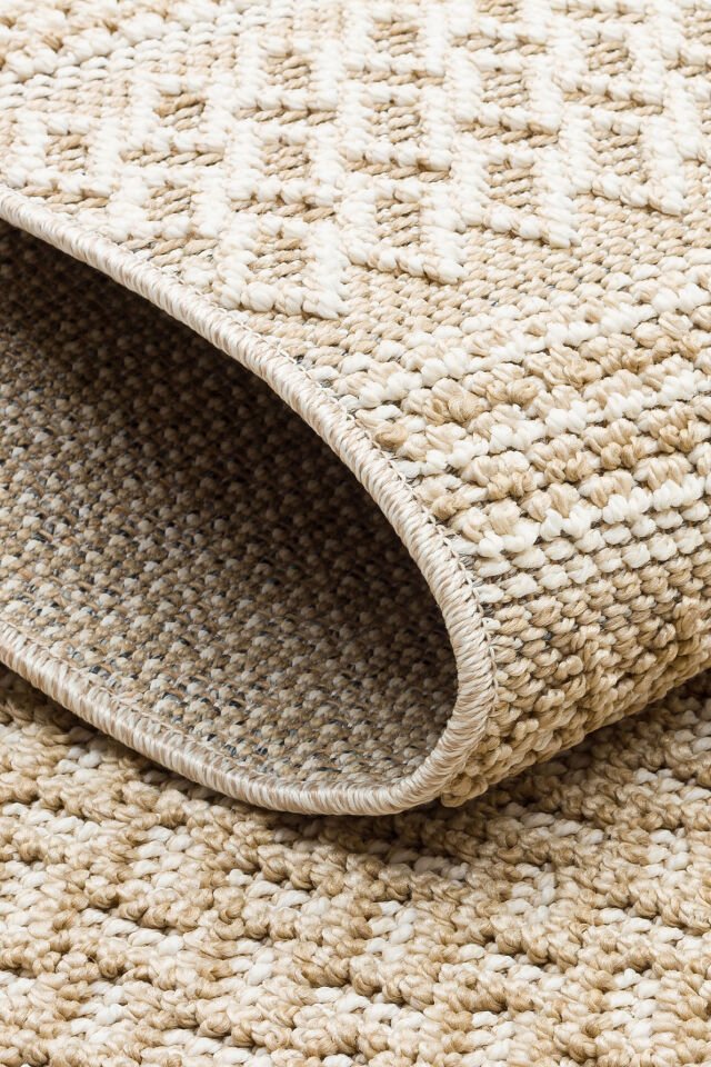SH 05 BEIGE Hav Toz Vermez Hasır Dokuma Modern Makine Halısı 160x230