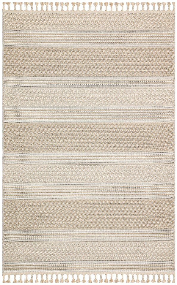 SH 05 BEIGE Hav Toz Vermez Hasır Dokuma Modern Makine Halısı 160x230