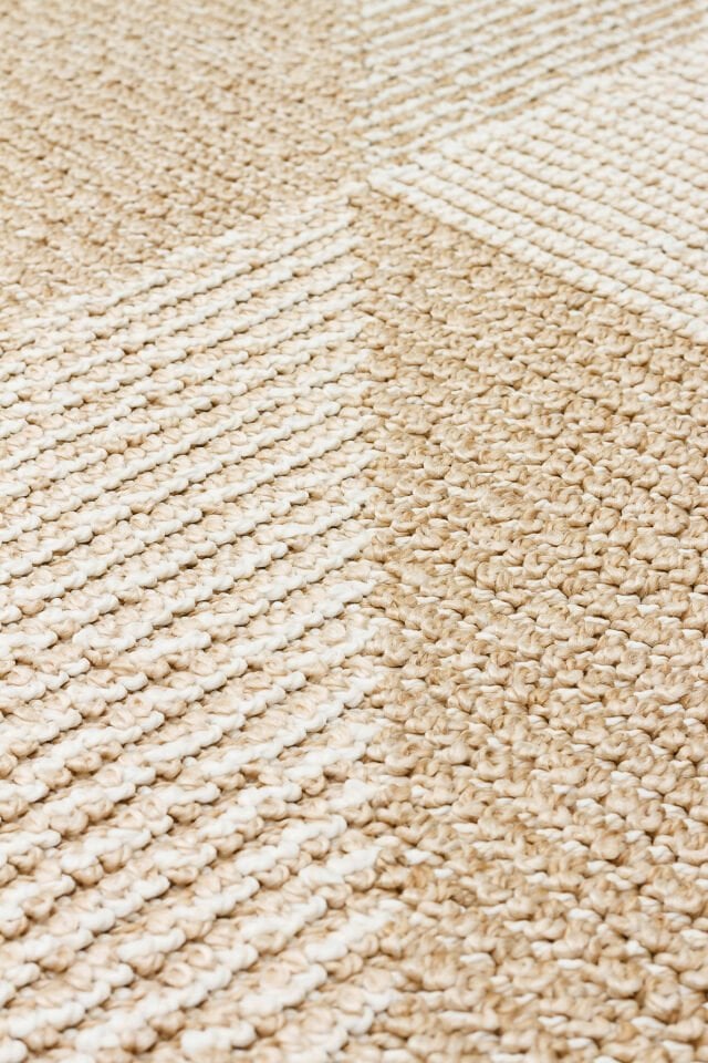 SH 08 BEIGE Hav Toz Vermez Hasır Dokuma Modern Makine Halısı 160x230