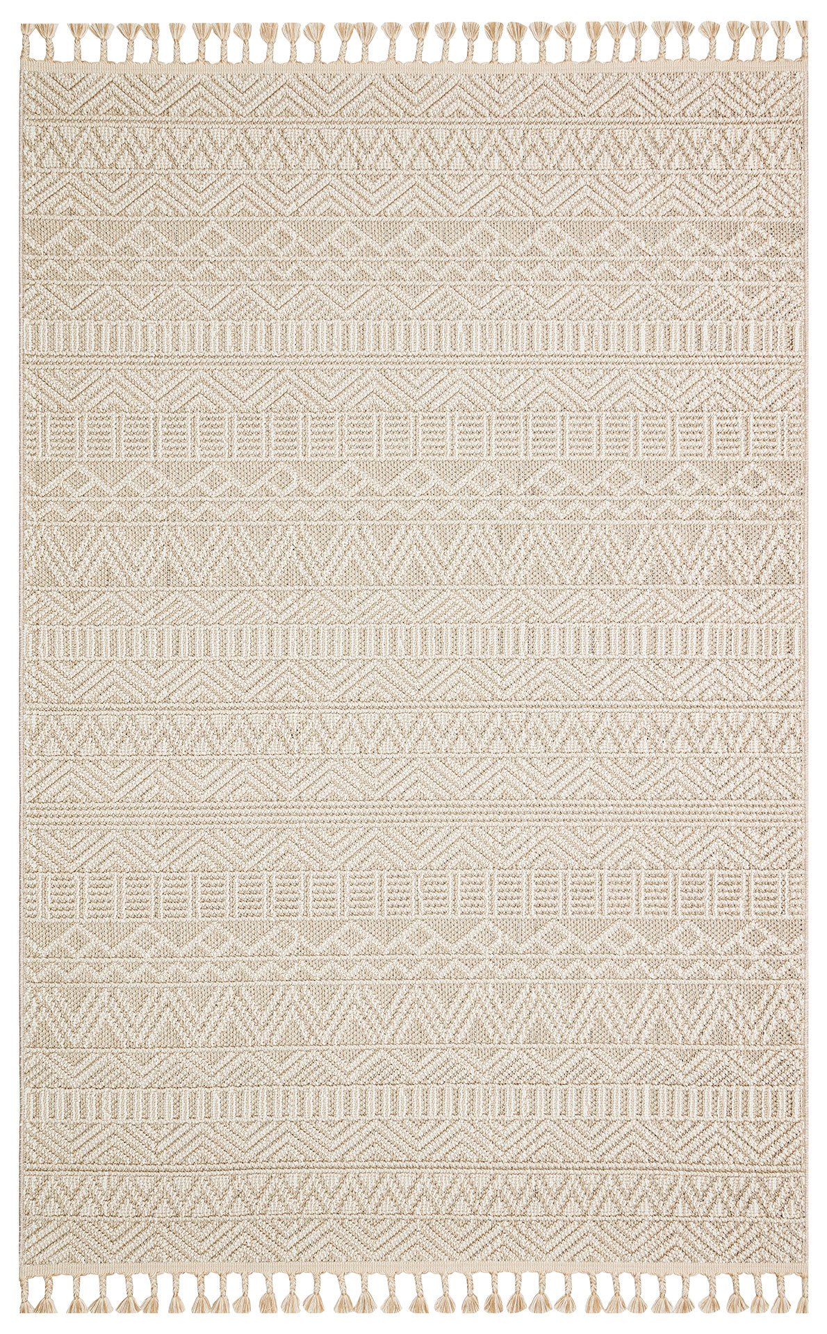 SH 14 BEIGE Hav Toz Vermez Hasır Dokuma Modern Makine Halısı 80x150