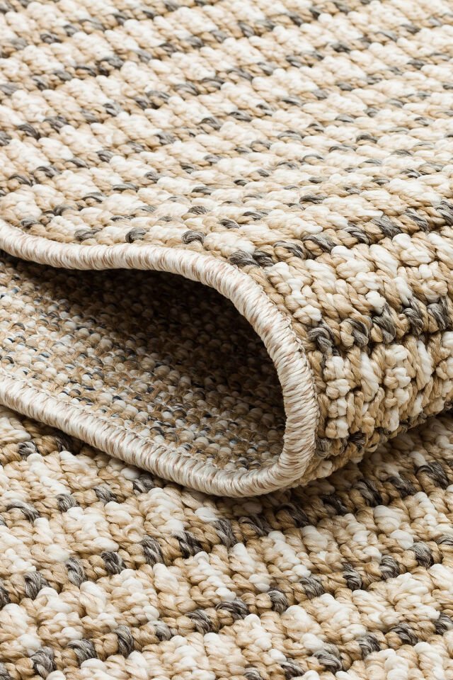 SH 17 BEIGE IVORY Hav Toz Vermez Hasır Dokuma Modern Makine Halısı 160x230