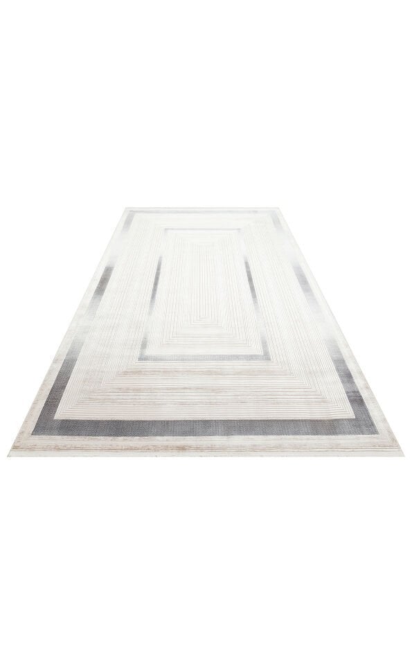 MHL 13 CREAM BLUE Klasik Desenli Yüksek Kalite Sık Dokuma Salon Halısı 100x300