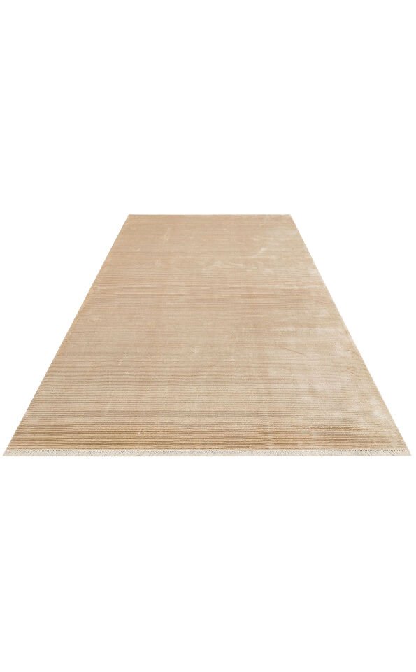 NAP 01 BEIGE Sade Desenli Modern Sık Dokuma Makine Halısı 100x300