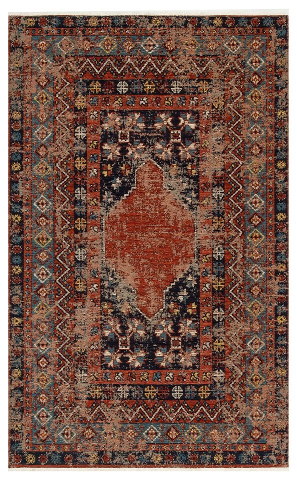 AND 04 MULTY Anadolu Antik Desenli Yıkanabilir Kaymaz Tabanlı Etnik Kilim