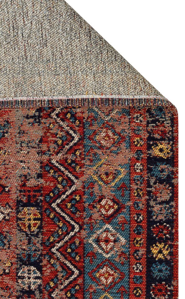 AND 04 MULTY Anadolu Antik Desenli Yıkanabilir Kaymaz Tabanlı Etnik Kilim