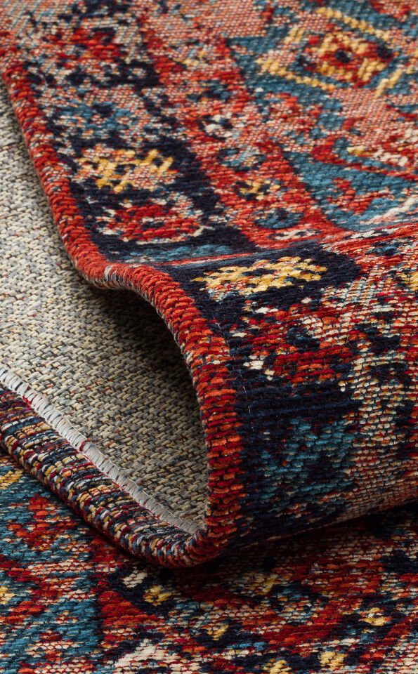 AND 04 MULTY Anadolu Antik Desenli Yıkanabilir Kaymaz Tabanlı Etnik Kilim