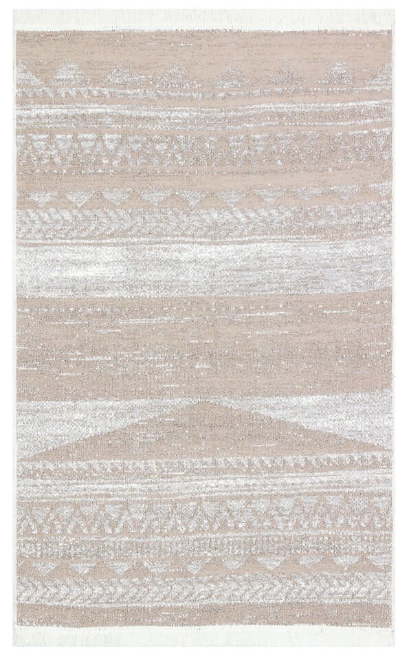AR 06 NATURAL Yıkanabilir Çift Taraflı Modern Desenli Dokuma Kilim